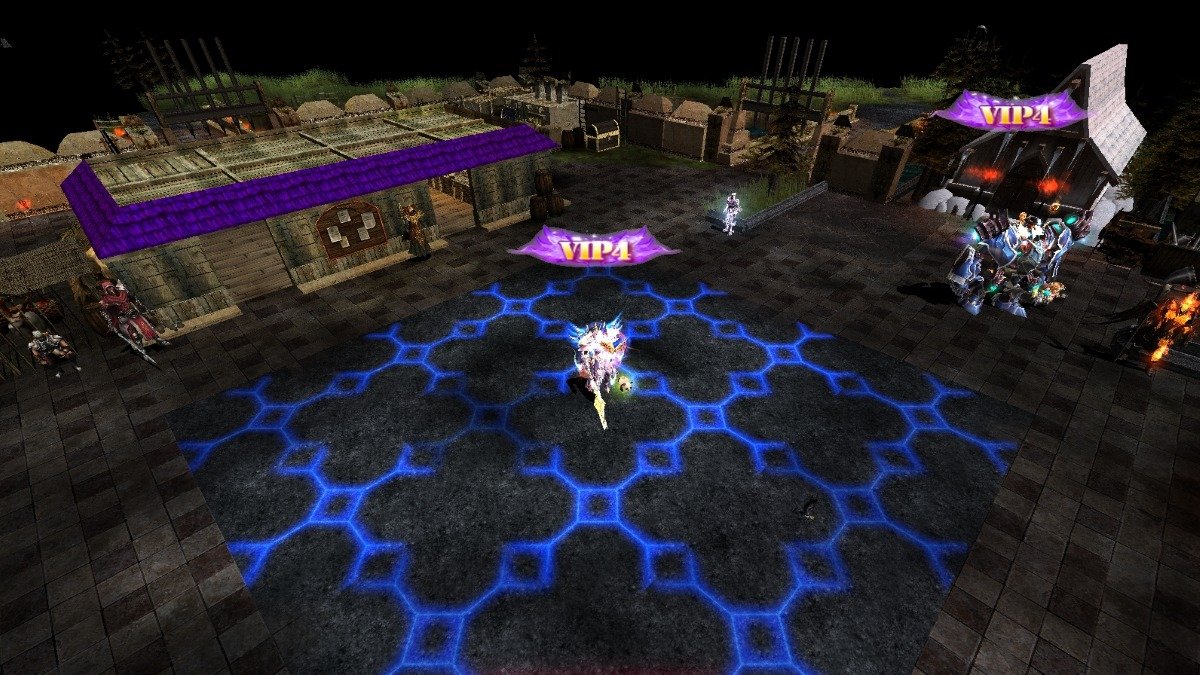 Screenshot real de Lorencia em MU Online usado no guia de comandos e atalhos do Mu Souls