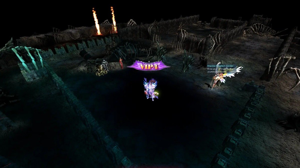 Screenshot real de Lost Tower em MU Online usado no guia de spots e leveling